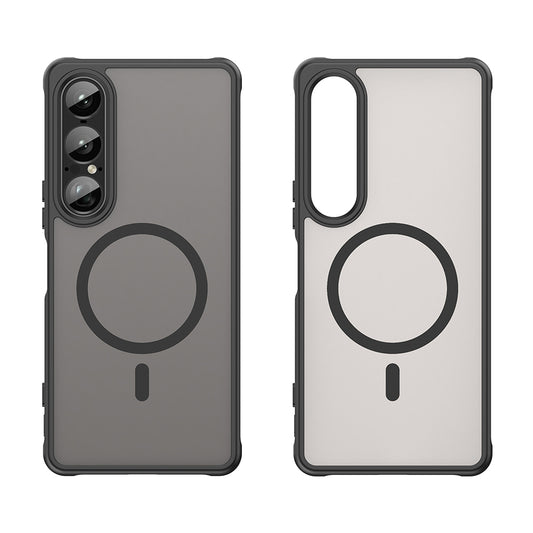 Калъф MagSafe за Sony Xperia 1 VII, Techsuit, HaloFrost II, Черен