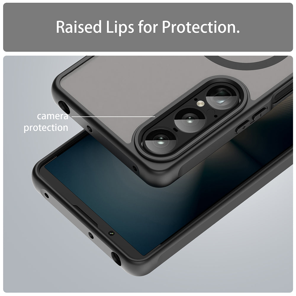 Калъф MagSafe за Sony Xperia 1 VII, Techsuit, HaloFrost II, Черен