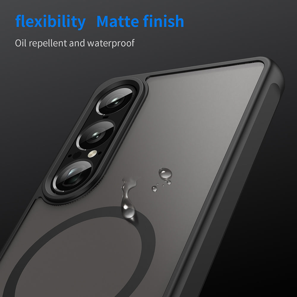 Калъф MagSafe за Sony Xperia 1 VII, Techsuit, HaloFrost II, Черен