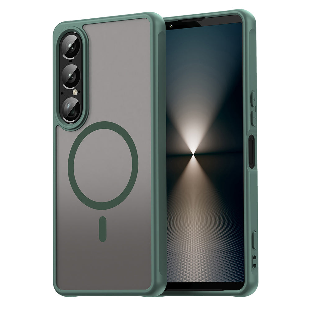 Калъф MagSafe за Sony Xperia 1 VII, Techsuit, HaloFrost II, Зелен