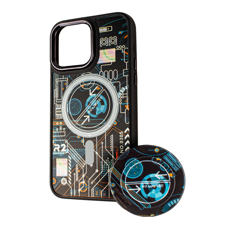 Калъф MagSafe за Xiaomi Redmi A2 / A1, BOTER, MagPopsocket Technology, Многоцветен
