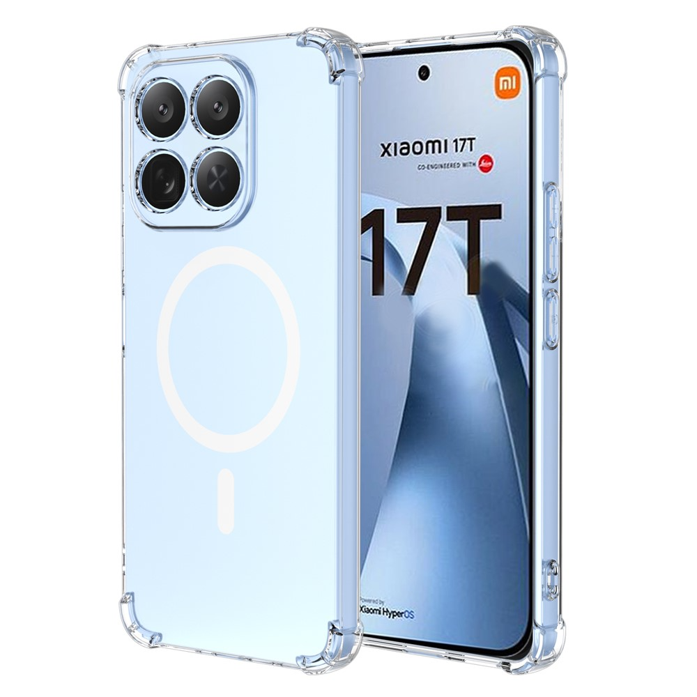 MagSafe калъф за Xiaomi 17T, OEM, противоударен, прозрачен