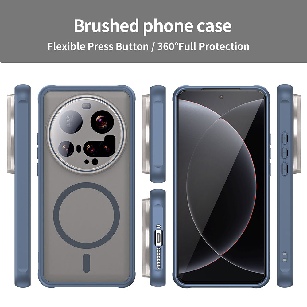 Калъф MagSafe за Xiaomi 15 Ultra, Techsuit, HaloFrost II, Тъмносин