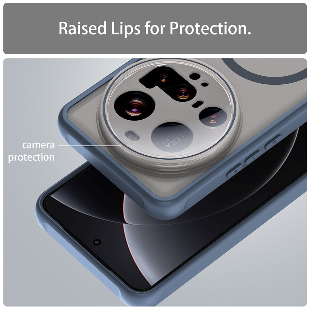 Калъф MagSafe за Xiaomi 15 Ultra, Techsuit, HaloFrost II, Тъмносин