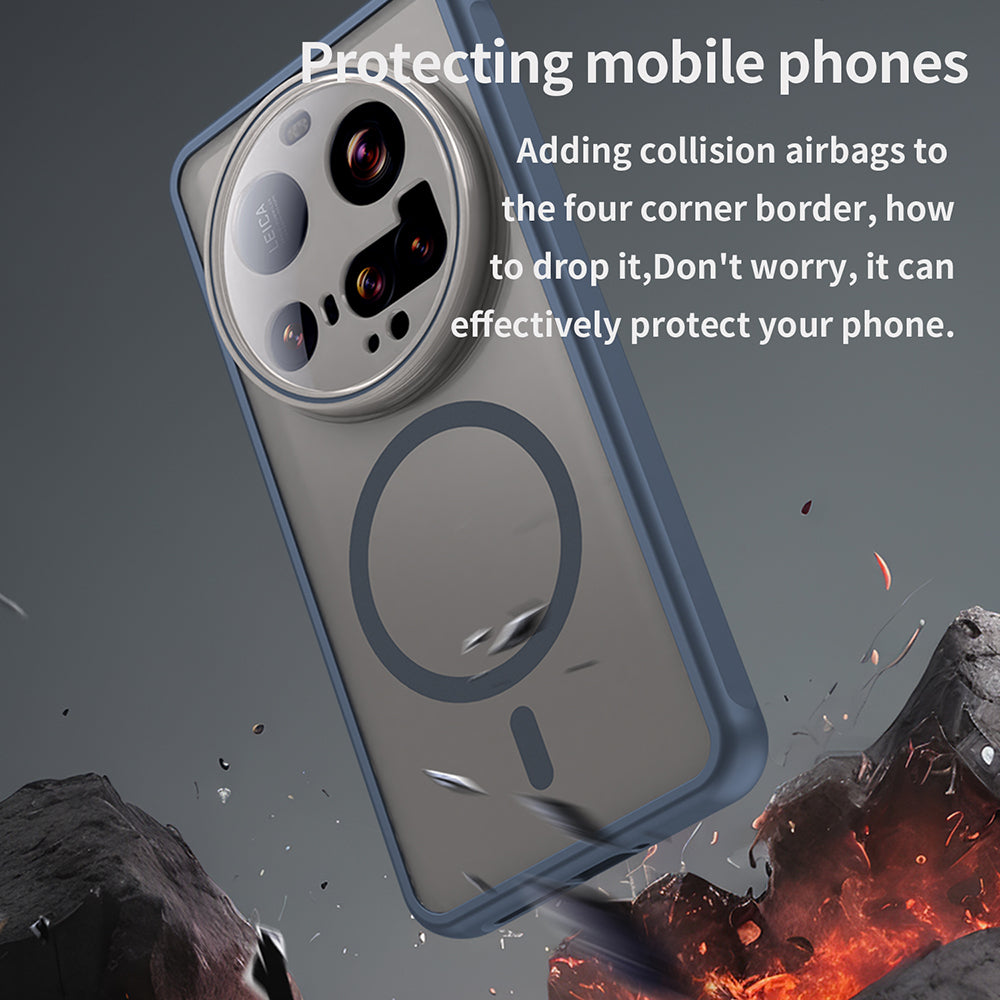 Калъф MagSafe за Xiaomi 15 Ultra, Techsuit, HaloFrost II, Тъмносин