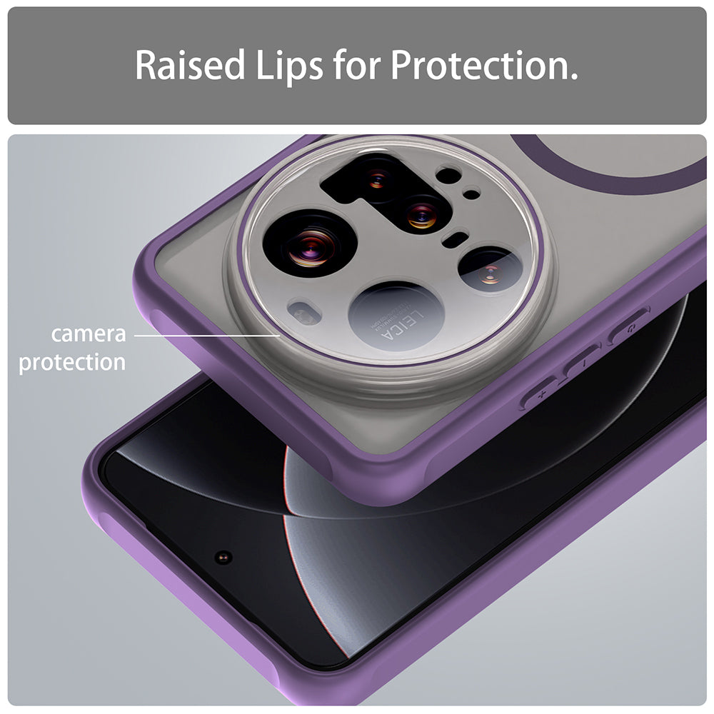 Калъф MagSafe за Xiaomi 15 Ultra, Techsuit, HaloFrost II, Лилав