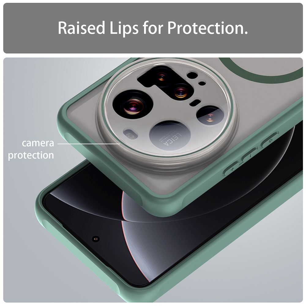 Калъф MagSafe за Xiaomi 15 Ultra, Techsuit, HaloFrost II, Зелен