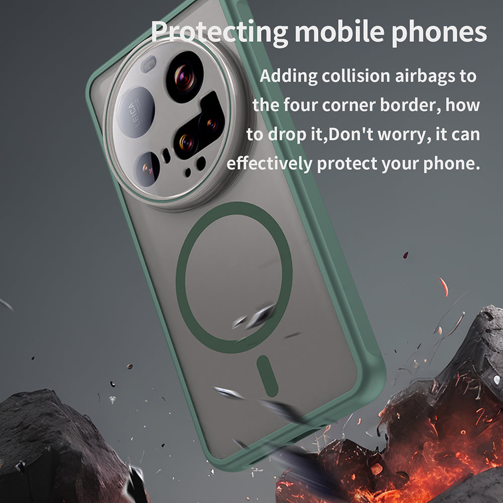 Калъф MagSafe за Xiaomi 15 Ultra, Techsuit, HaloFrost II, Зелен