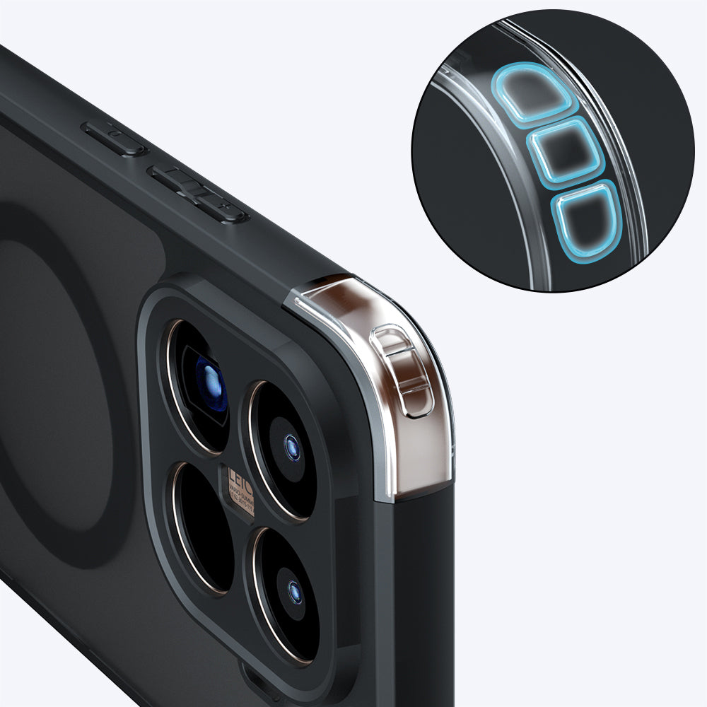 Калъф MagSafe за Xiaomi 15T Pro, Techsuit, PureFrost, Сатенено Черен