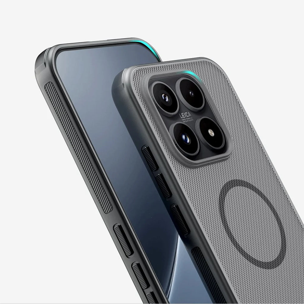 Калъф MagSafe за Xiaomi 17, Nillkin, Super Shield Pro, Черен Прозрачен Сатениран