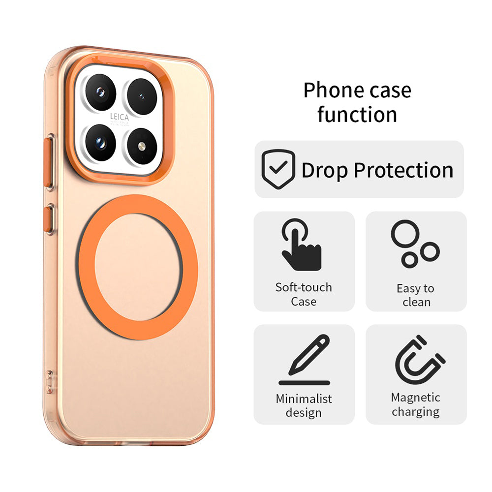 Калъф MagSafe за Xiaomi 17, Techsuit, CandyCase, Оранжев