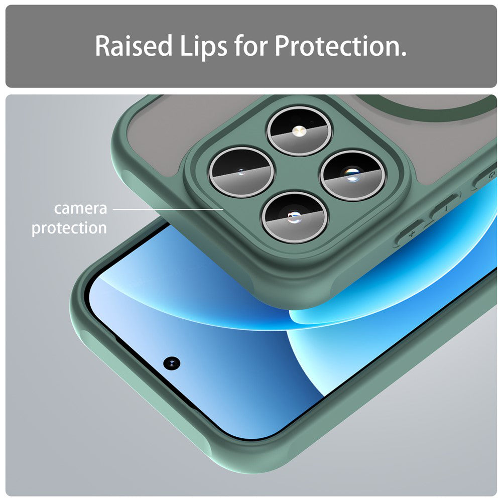 Калъф MagSafe за Xiaomi 17, Techsuit, HaloFrost II, зелен