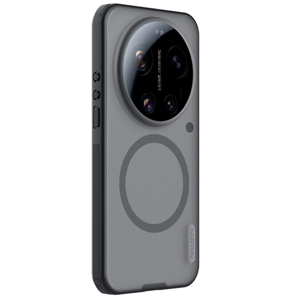 Калъф MagSafe за Xiaomi 17 Ultra, Nillkin, Super Shield Pro, Черен Прозрачен Сатениран