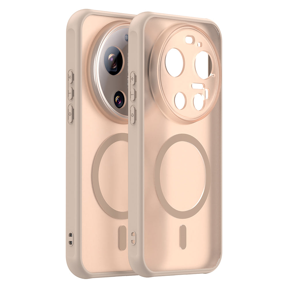 Калъф MagSafe за Xiaomi 17 Ultra, Techsuit, HaloFrost II, Златист