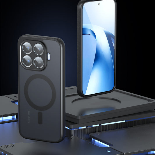 Калъф MagSafe за Xiaomi 17T Pro, Techsuit, PureFrost, Черен сатен