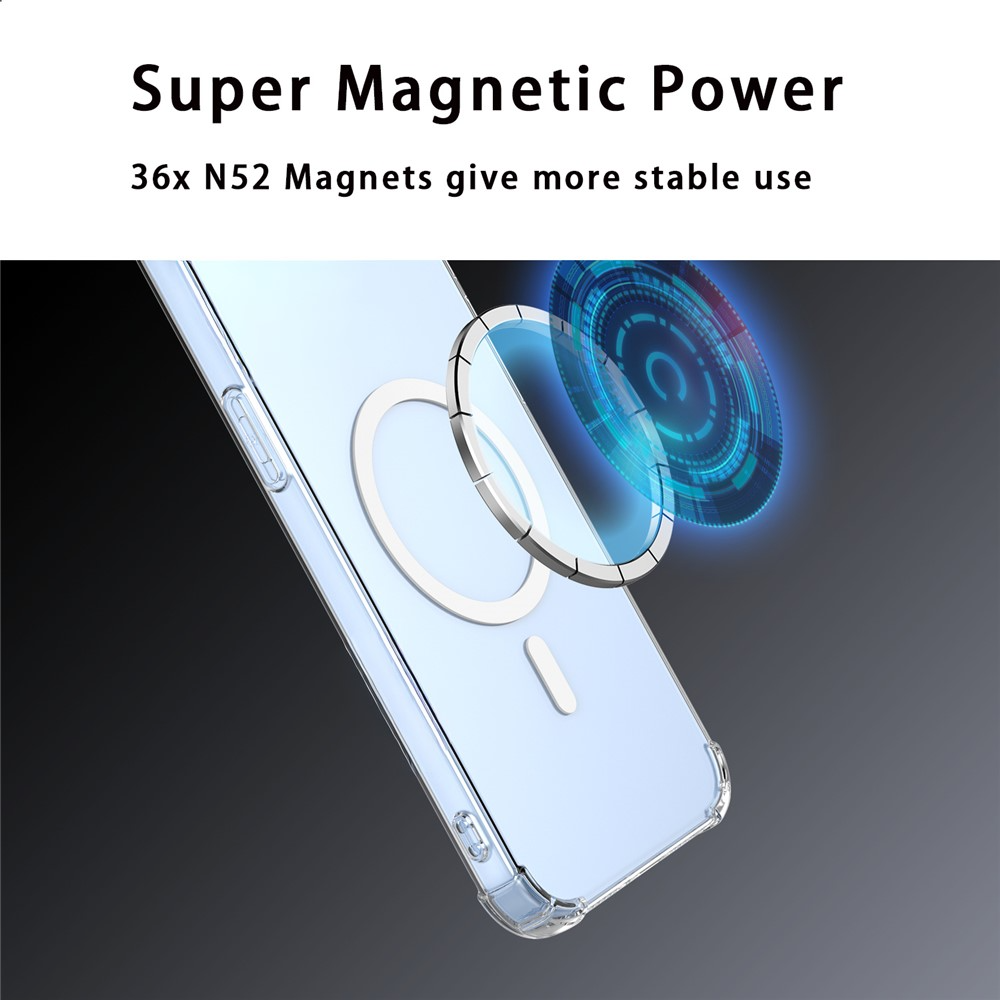 MagSafe калъф за Xiaomi 17T, OEM, противоударен, прозрачен