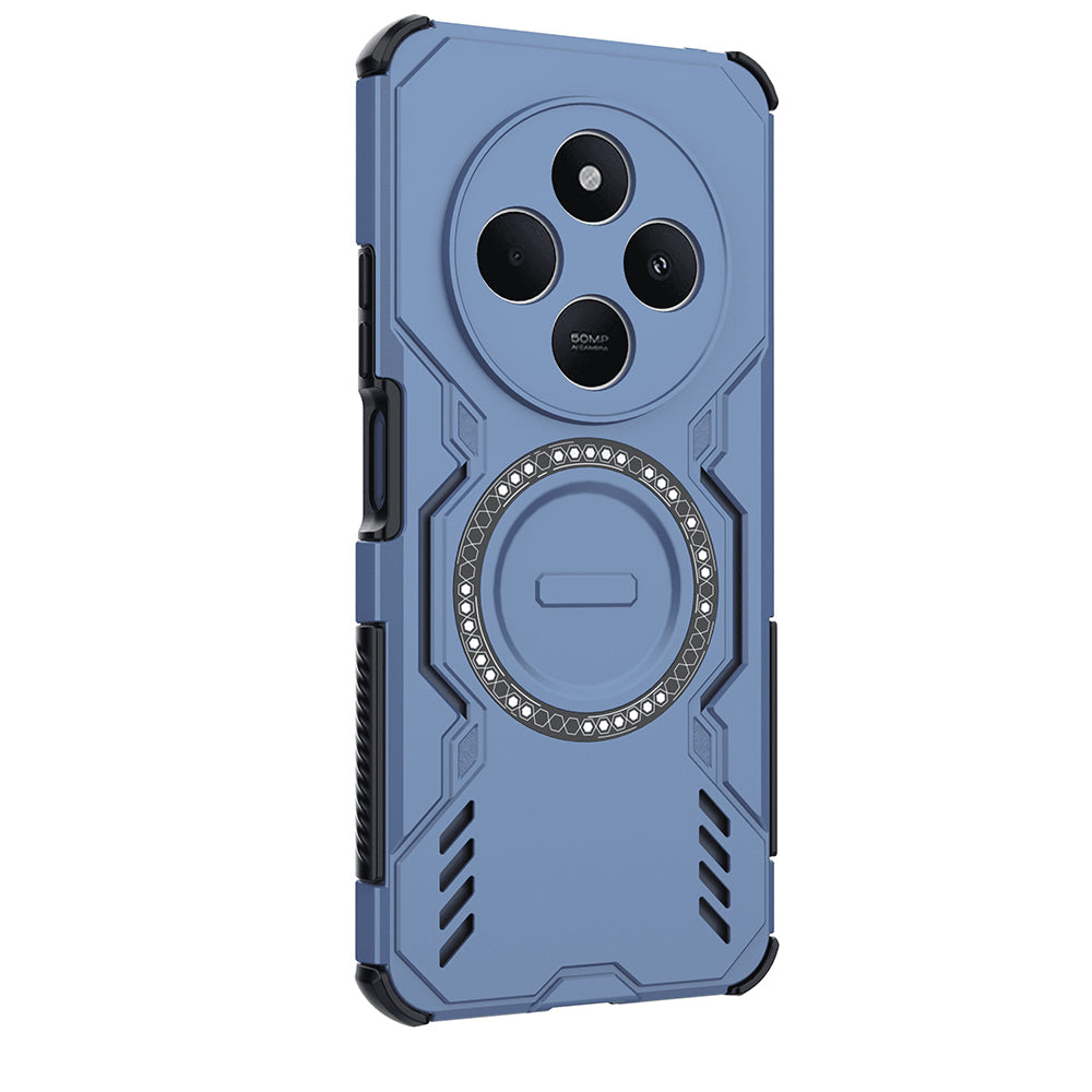 Калъф MagSafe за Xiaomi Poco C75 / Redmi 14C, Techsuit, ArmorMag, Син