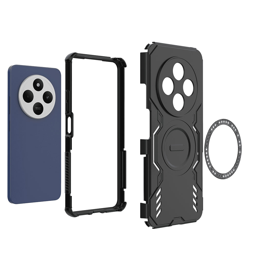Калъф MagSafe за Xiaomi Poco C75 / Redmi 14C, Techsuit, ArmorMag, Син