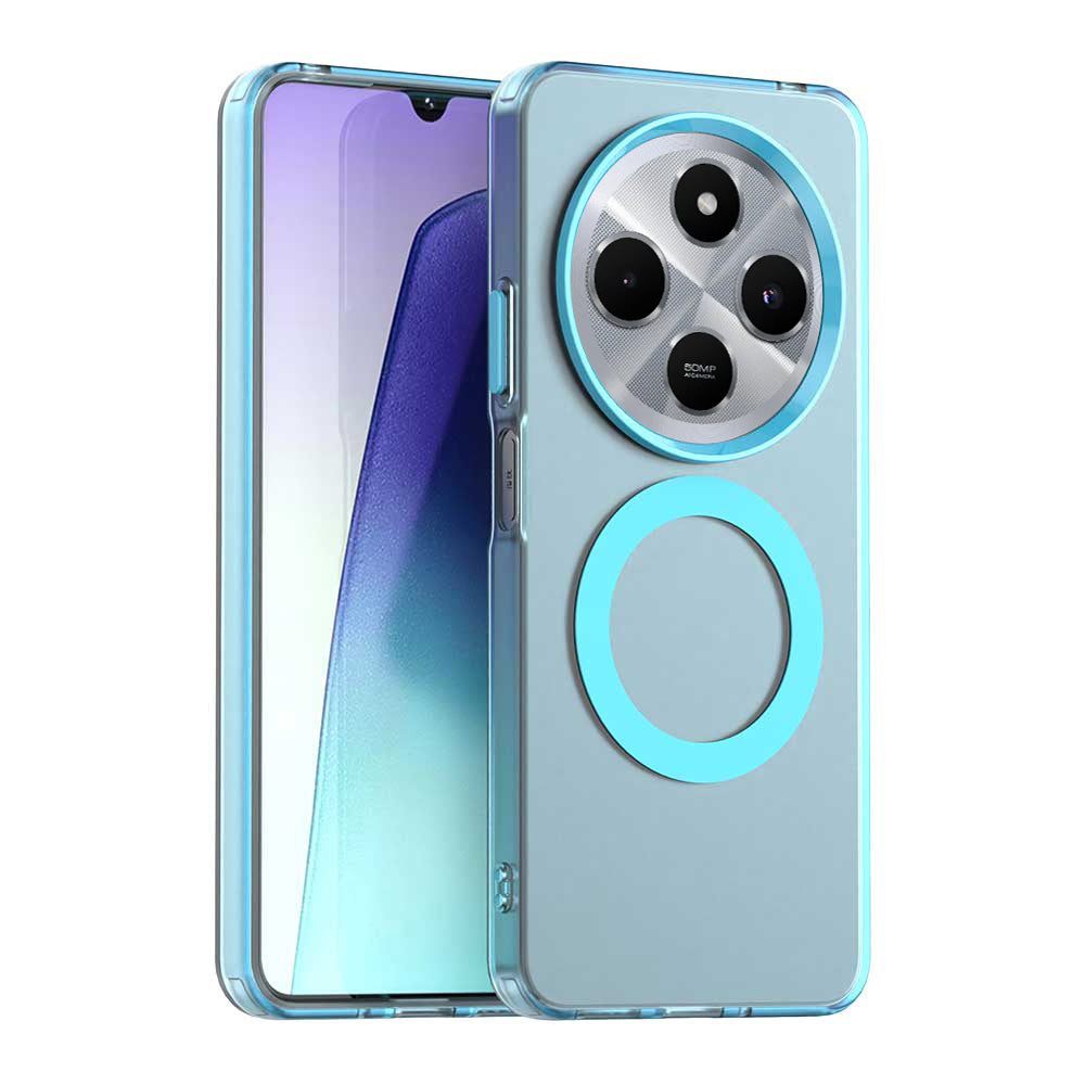 Калъф MagSafe за Xiaomi Poco C75 / Redmi 14C, Techsuit, CandyCase, Син