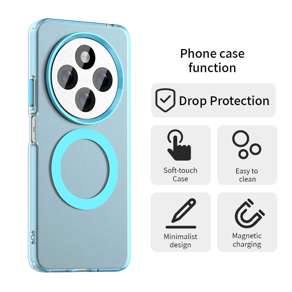 Калъф MagSafe за Xiaomi Poco C75 / Redmi 14C, Techsuit, CandyCase, Син