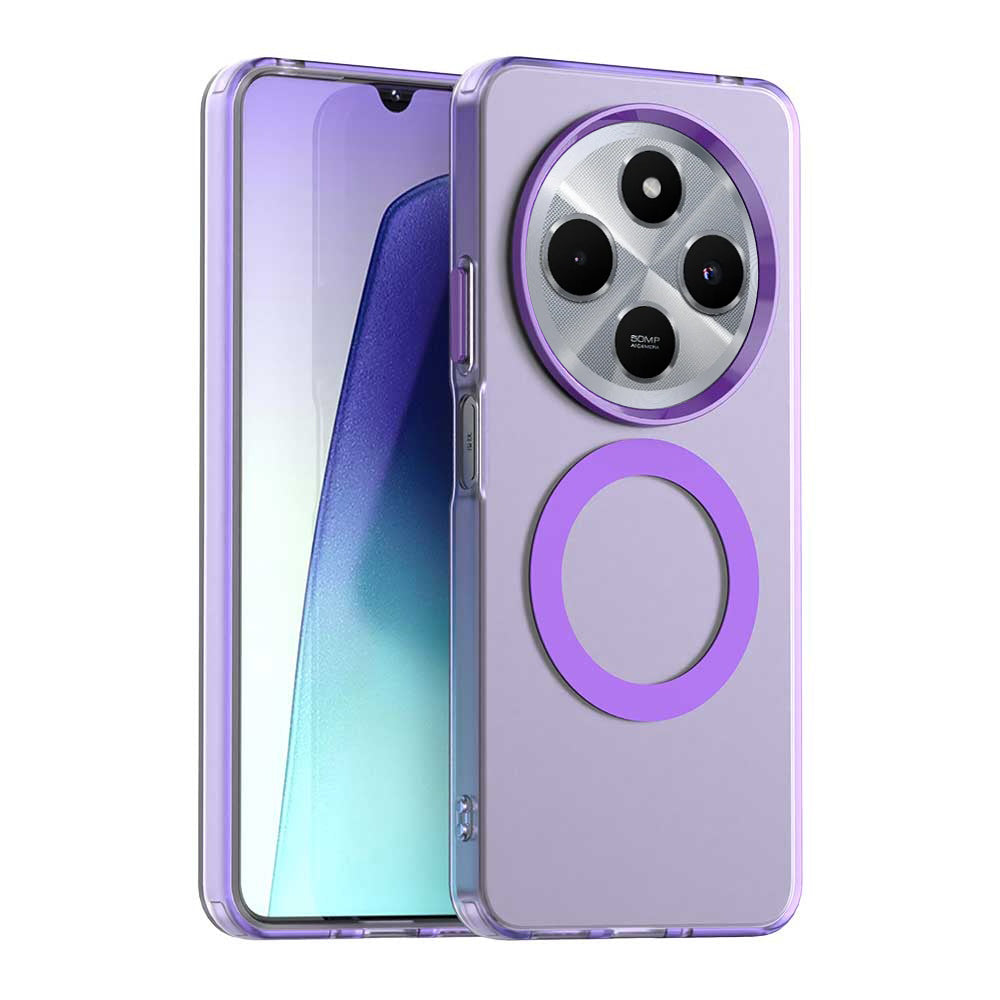Калъф MagSafe за Xiaomi Poco C75 / Redmi 14C, Techsuit, CandyCase, Лилав