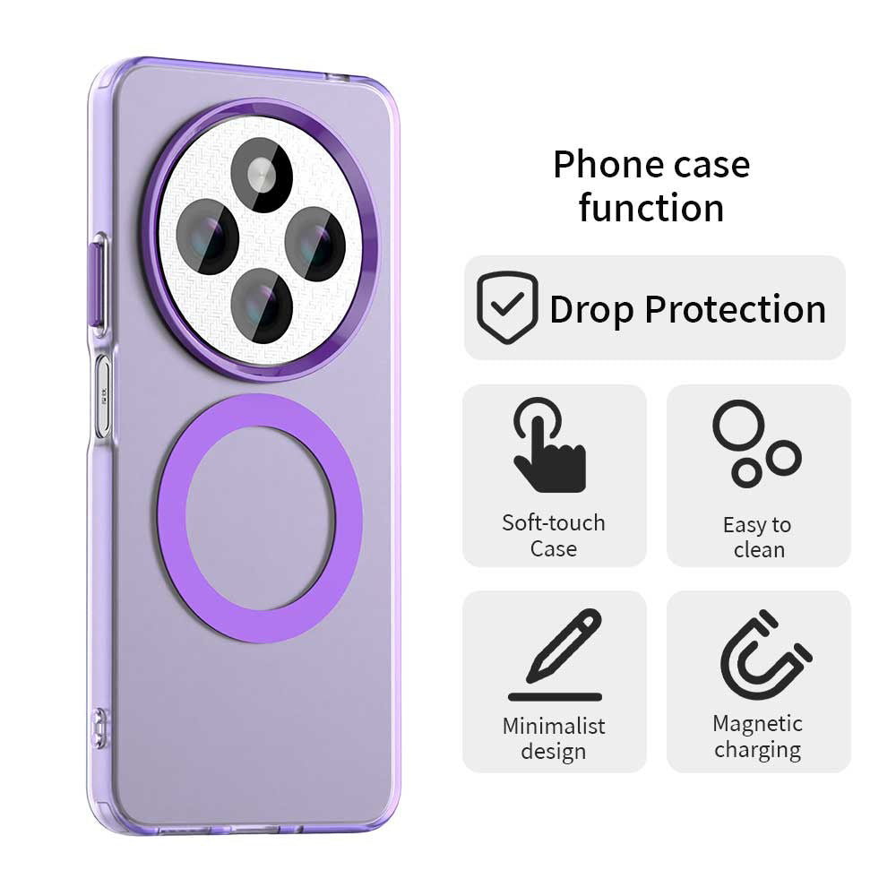 Калъф MagSafe за Xiaomi Poco C75 / Redmi 14C, Techsuit, CandyCase, Лилав