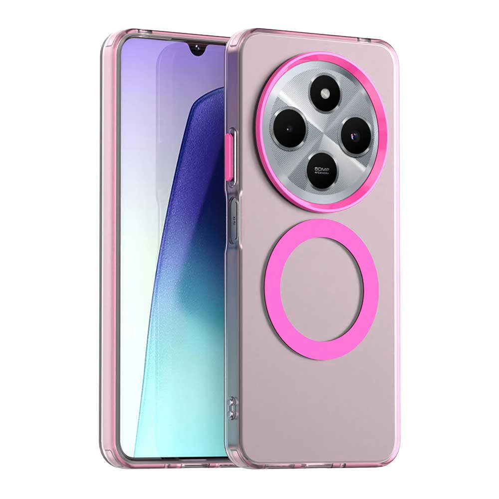 Калъф MagSafe за Xiaomi Poco C75 / Redmi 14C, Techsuit, CandyCase, Розов