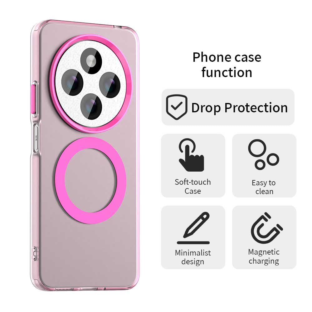 Калъф MagSafe за Xiaomi Poco C75 / Redmi 14C, Techsuit, CandyCase, Розов