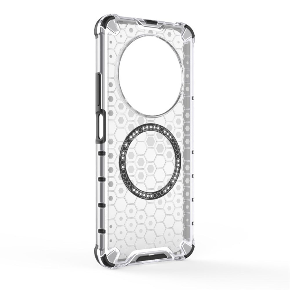 Калъф MagSafe за Xiaomi Poco C75 / Redmi 14C, Techsuit, HoneyComb Shield, Бял
