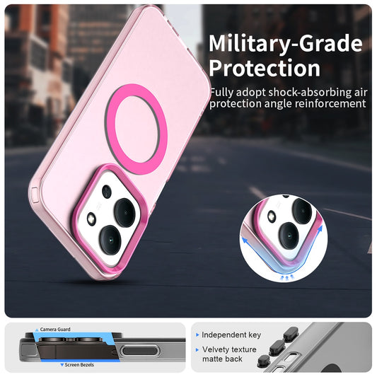 Калъф MagSafe за Xiaomi Poco C85 4G / Redmi 15C 5G / 15C 4G, Techsuit, CandyCase, Розов