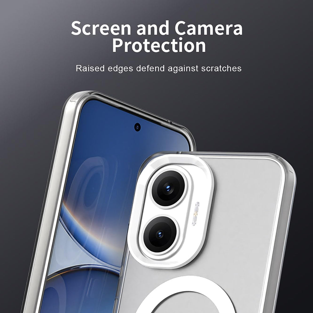 MagSafe калъф за Xiaomi Poco F7, Techsuit, CandyCase, бял