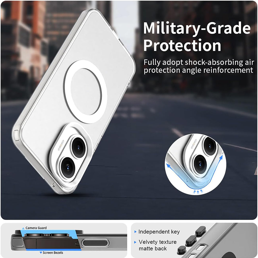 MagSafe калъф за Xiaomi Poco F7, Techsuit, CandyCase, бял