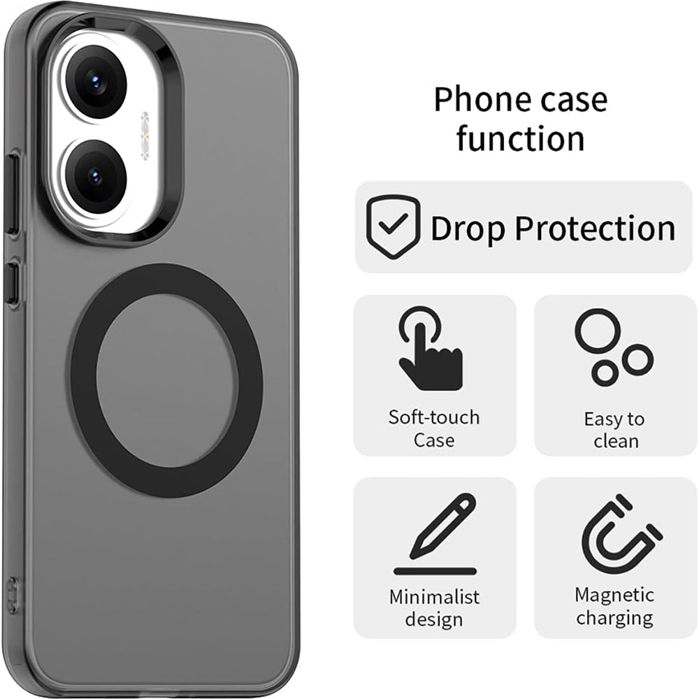 Калъф MagSafe за Xiaomi Poco F7, Techsuit, CandyCase, Черен