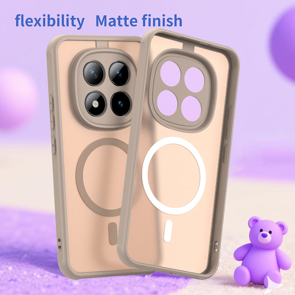 Калъф MagSafe за Xiaomi Poco M8 Pro / Redmi Note 15 Pro+ 5G, Techsuit, HaloFrost II, Златист