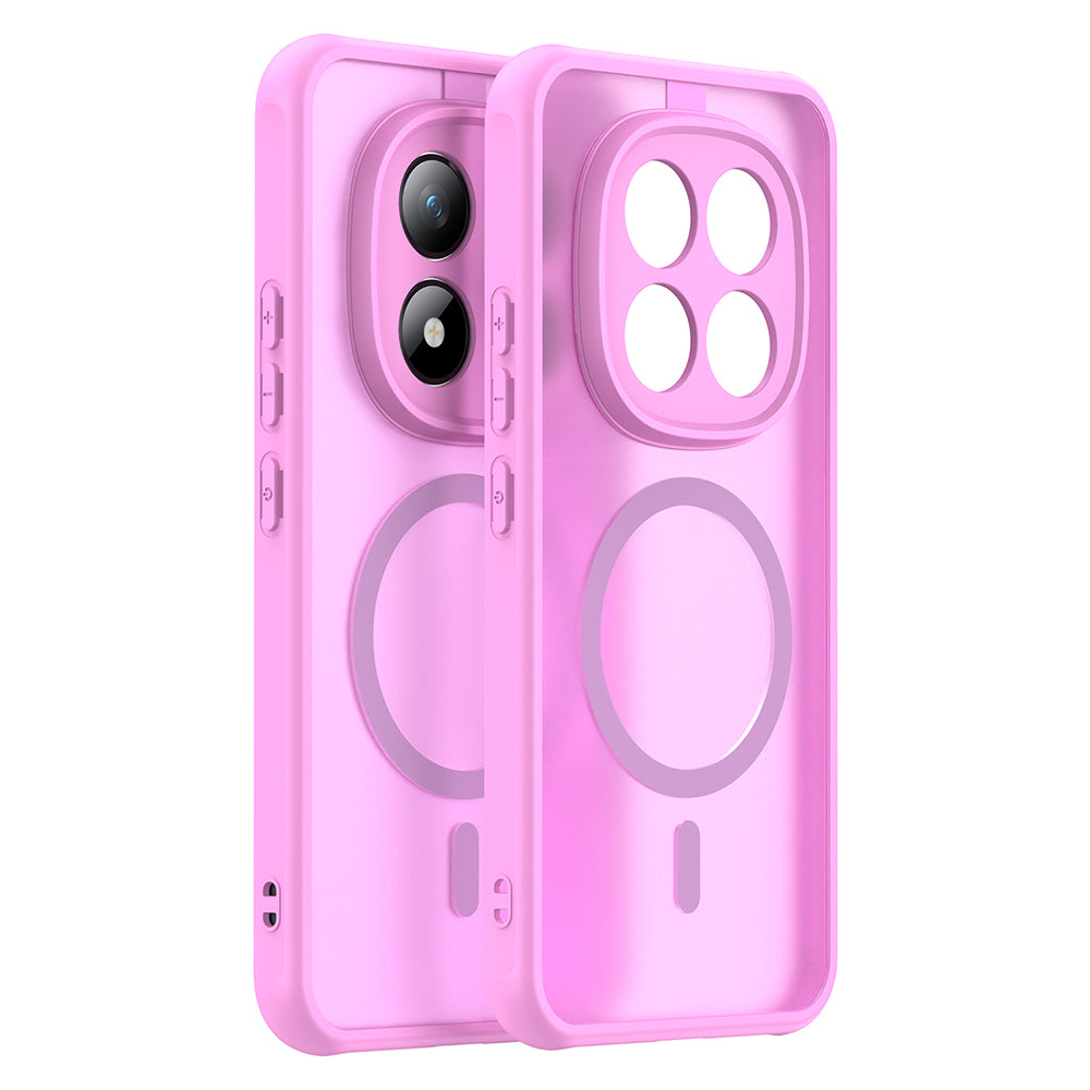 Калъф MagSafe за Xiaomi Poco M8 Pro / Redmi Note 15 Pro+ 5G, Techsuit, HaloFrost II, Розов