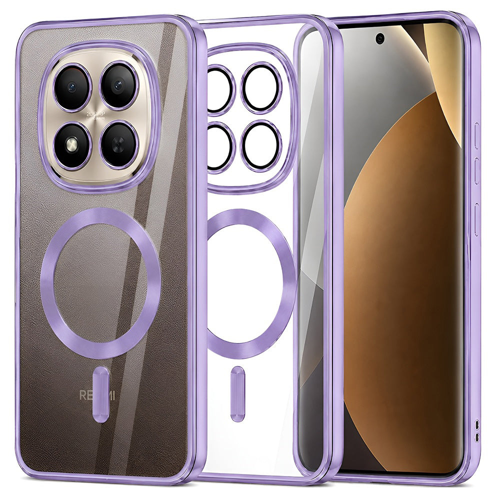 Калъф MagSafe за Xiaomi Poco M8 Pro / Redmi Note 15 Pro+ 5G, Techsuit, Luxury Crystal, Светло лилав