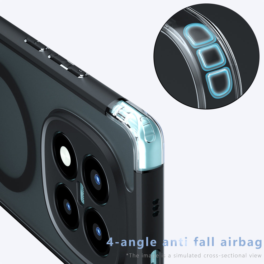 Калъф MagSafe за Xiaomi Poco M8 Pro / Redmi Note 15 Pro+ 5G, Techsuit, PureFrost, Сатенено черен