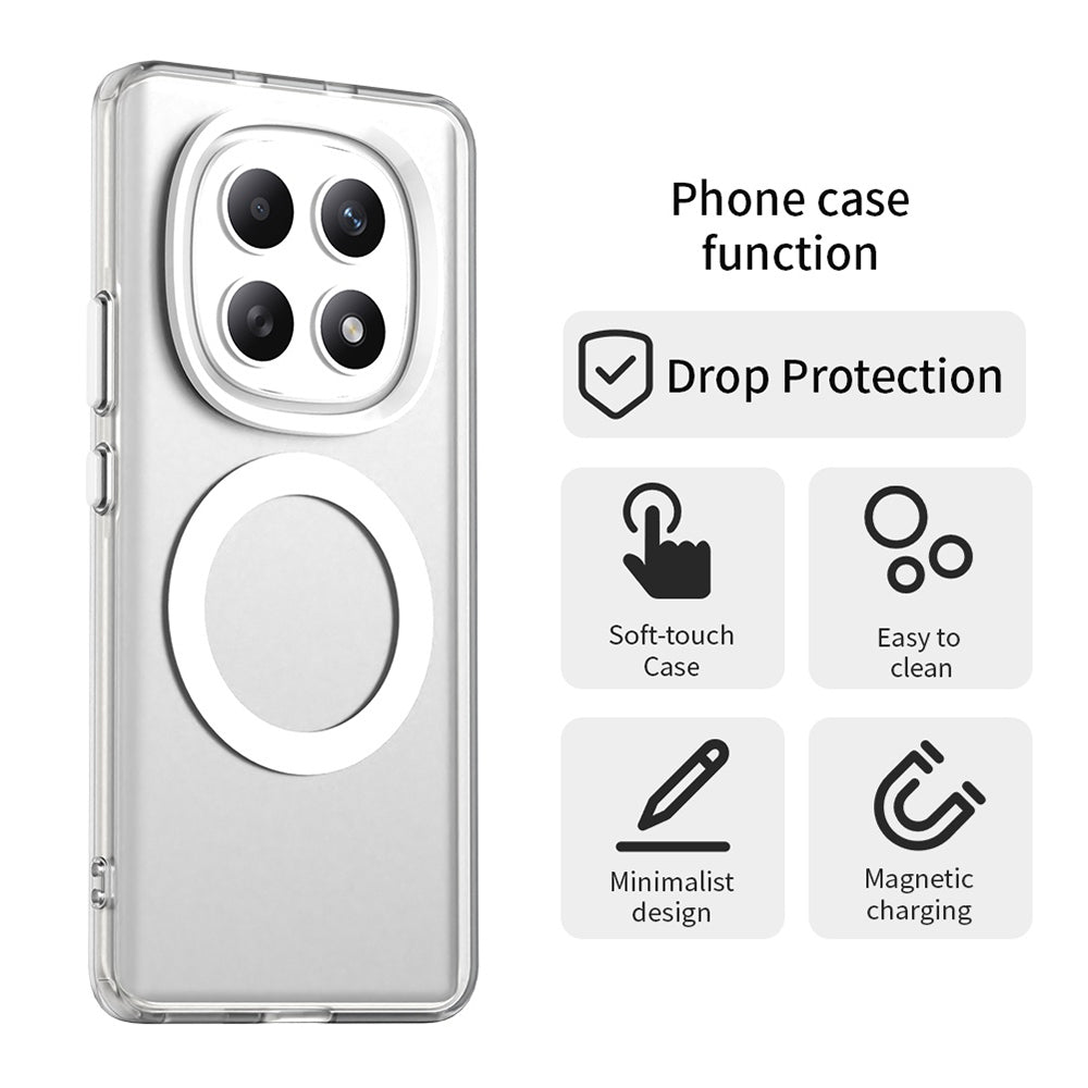 Калъф MagSafe за Xiaomi Poco M8 / Redmi Note 15 5G / Note 15 4G, Techsuit, CandyCase, Бял