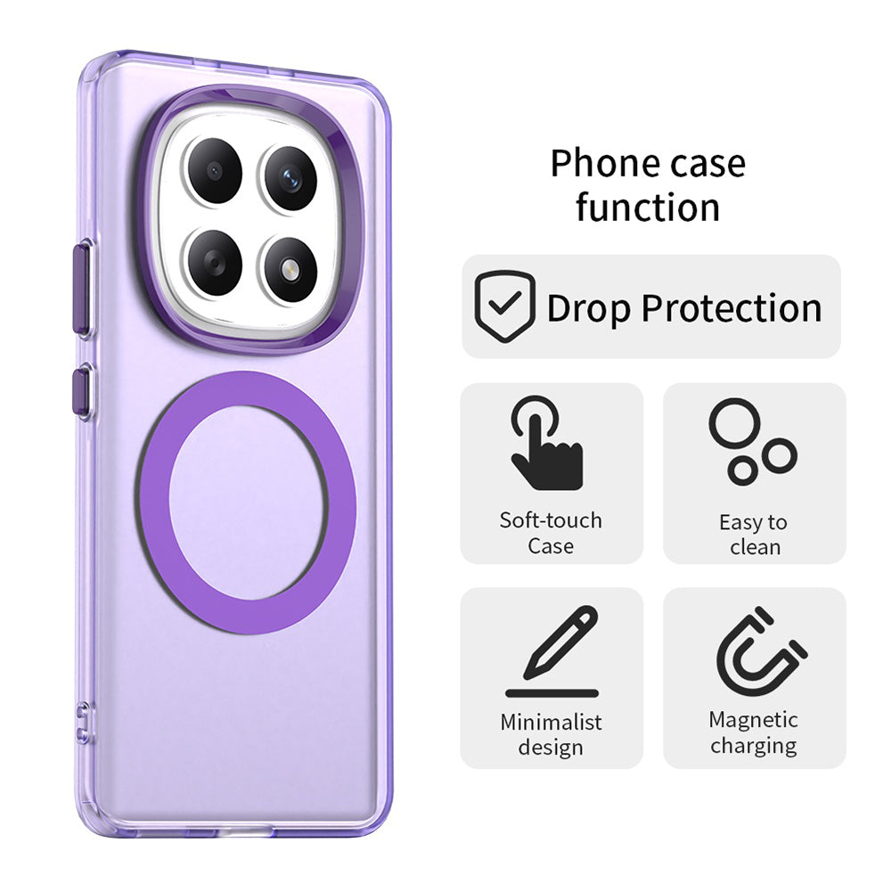 Калъф MagSafe за Xiaomi Poco M8 / Redmi Note 15 5G / Note 15 4G, Techsuit, CandyCase, Лилав
