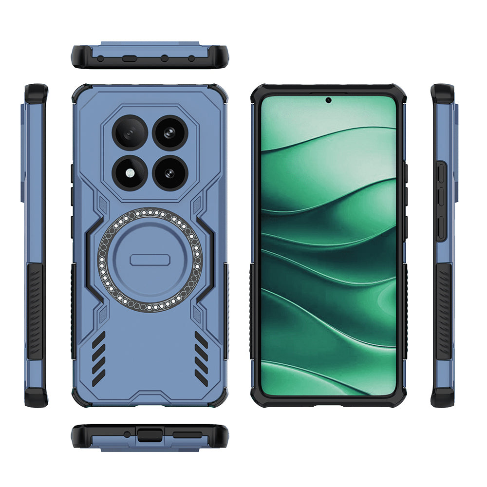 MagSafe калъф за Xiaomi Poco X7 / Redmi Note 14 Pro 5G, Techsuit, ArmorMag, Син