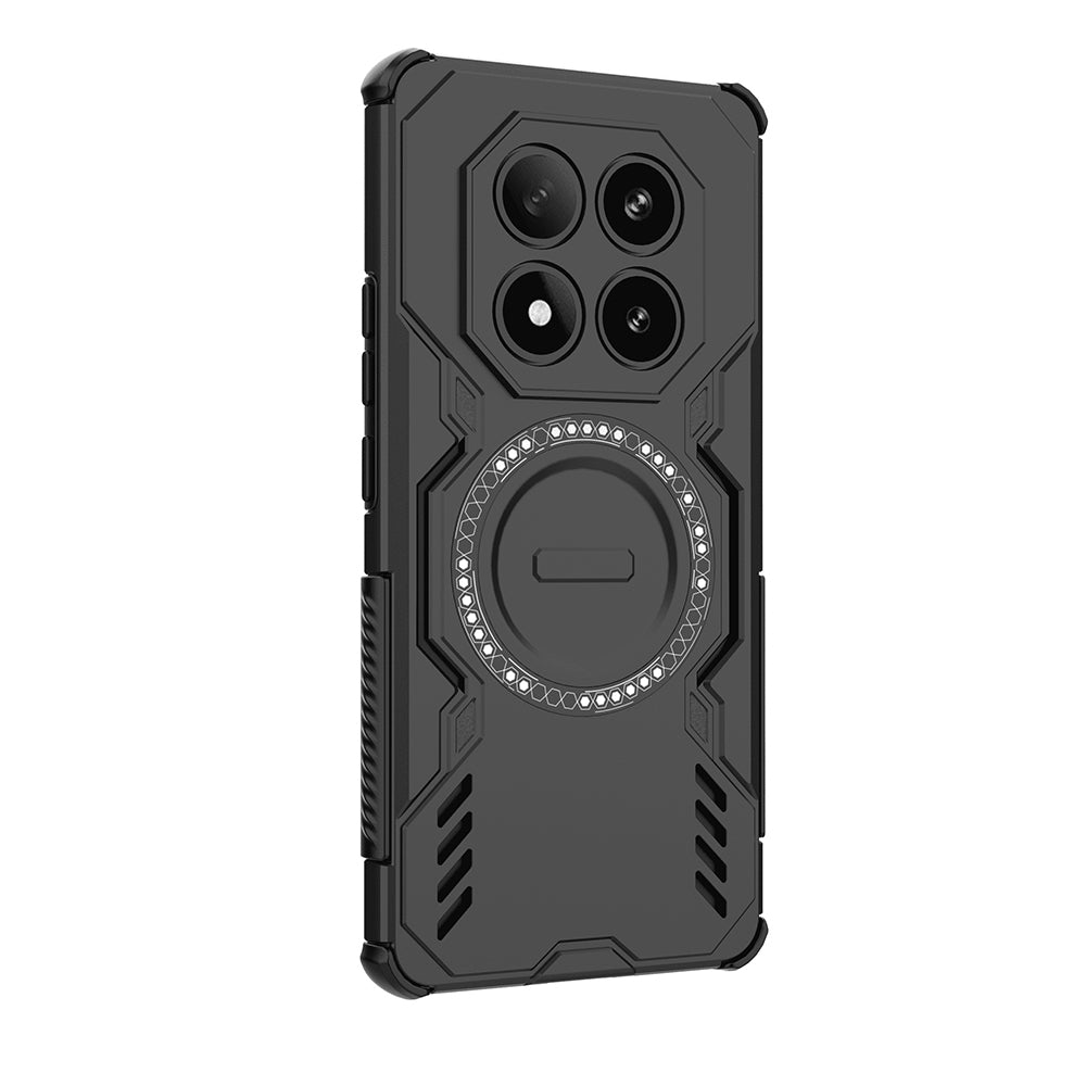 MagSafe калъф за Xiaomi Poco X7 / Redmi Note 14 Pro 5G, Techsuit, ArmorMag, Черен