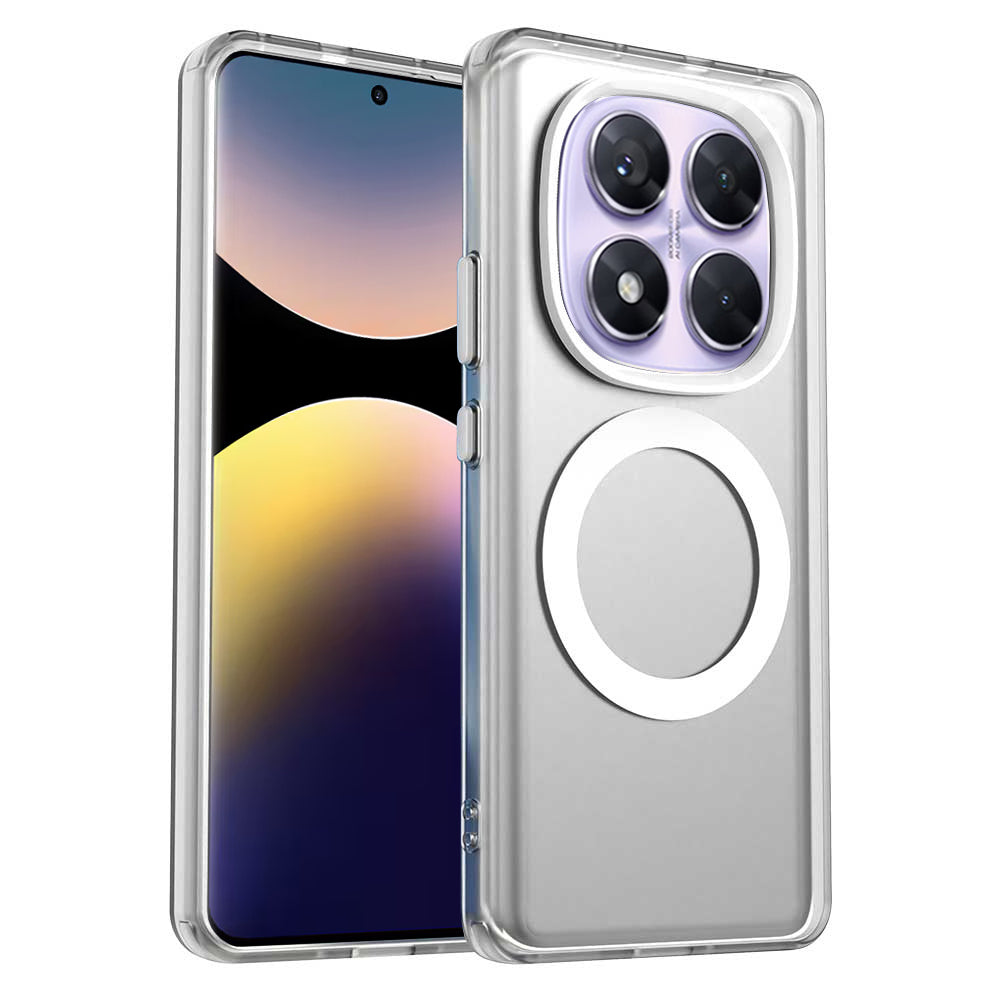 Калъф MagSafe за Xiaomi Poco X7 / Redmi Note 14 Pro 5G, Techsuit, CandyCase, Бял