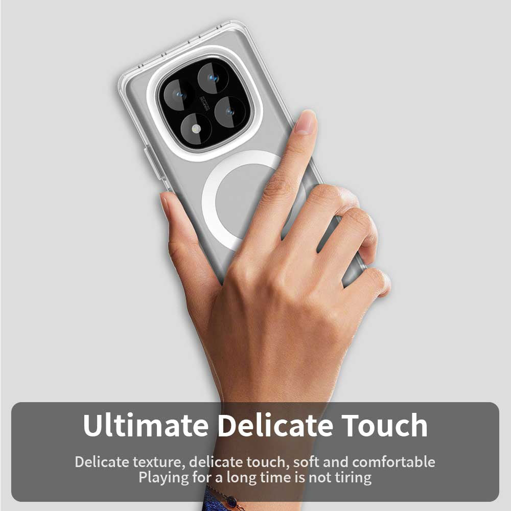 Калъф MagSafe за Xiaomi Poco X7 / Redmi Note 14 Pro 5G, Techsuit, CandyCase, Бял