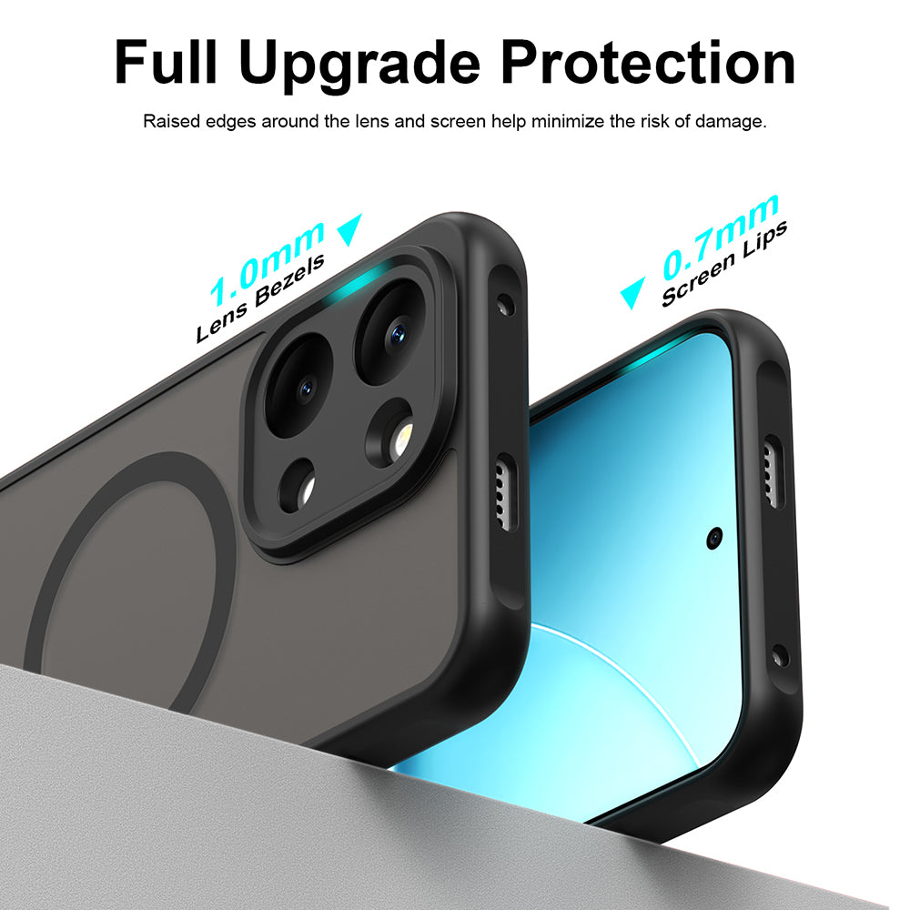 Калъф MagSafe за Xiaomi Poco X8 Pro Max, Techsuit, HaloFrost II, Черен