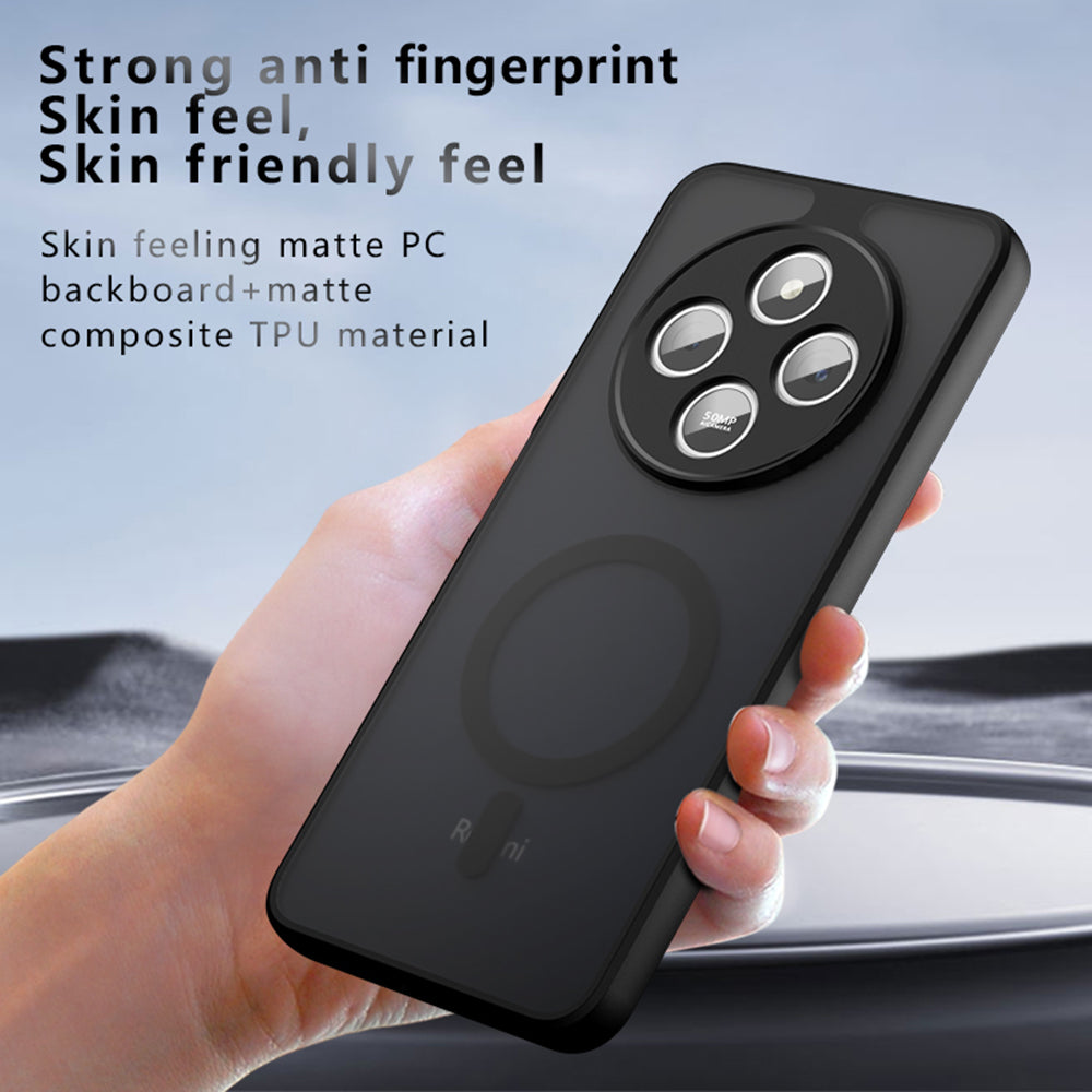Калъф MagSafe за Xiaomi Redmi 14C, Techsuit, PureFrost, Черен