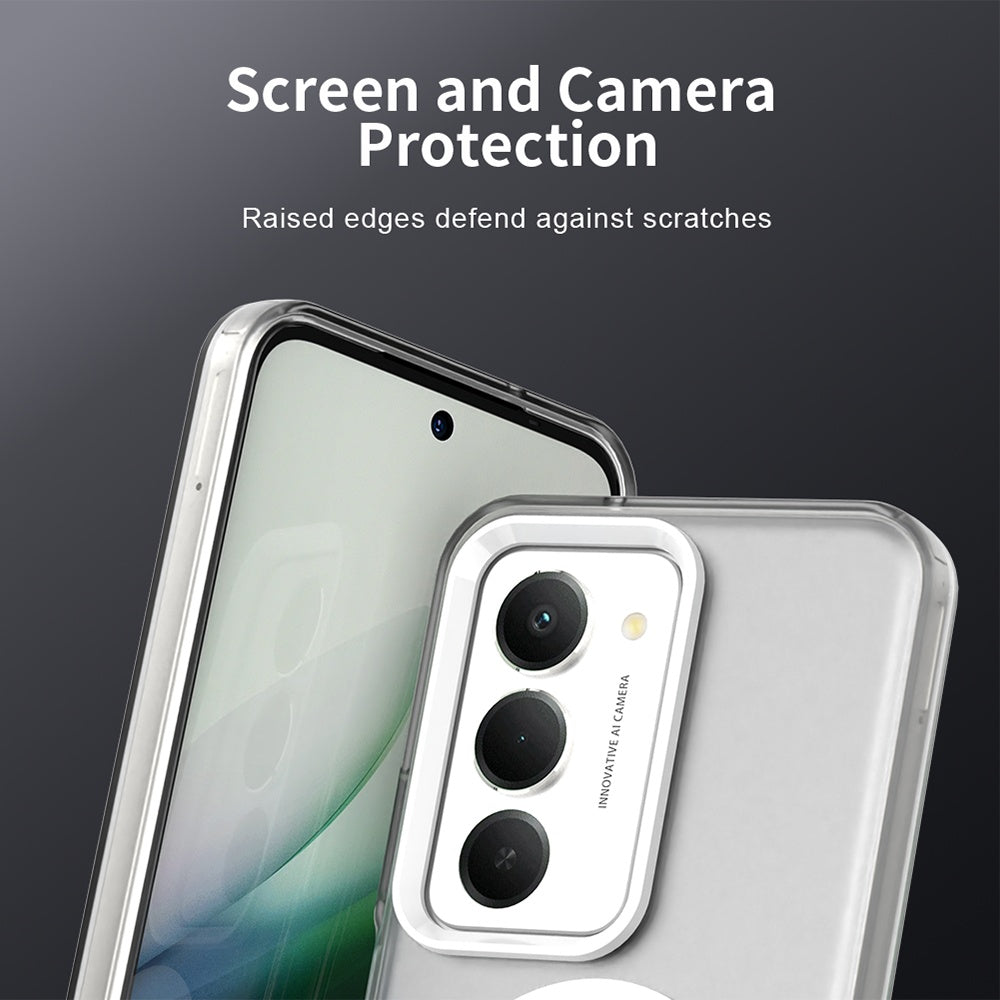 Калъф MagSafe за Xiaomi Redmi 15 5G / 15 4G, Techsuit, CandyCase, Бял