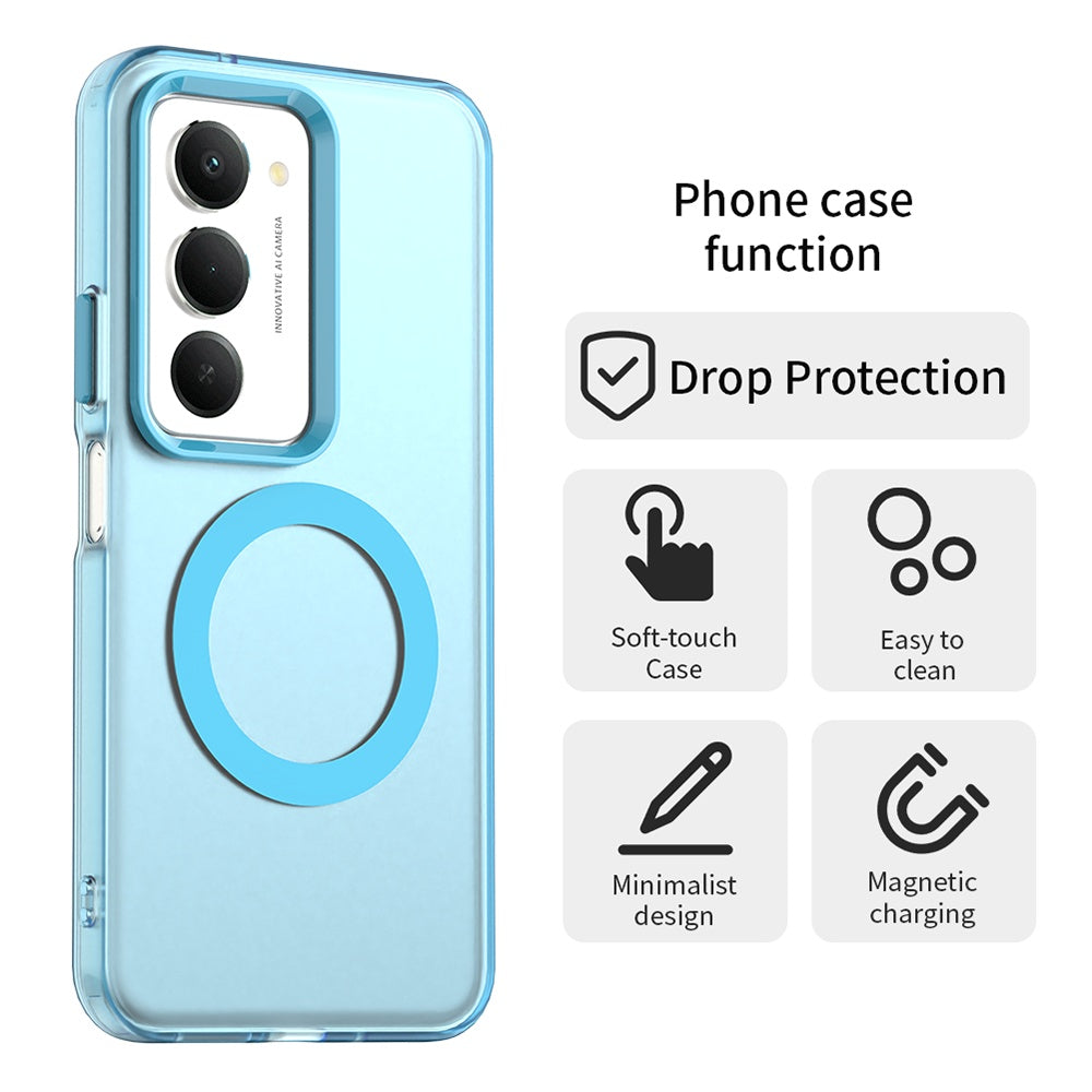 Калъф MagSafe за Xiaomi Redmi 15 5G / 15 4G, Techsuit, CandyCase, Син