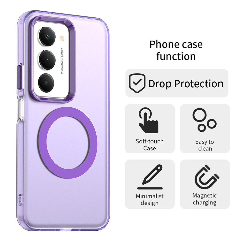 Калъф MagSafe за Xiaomi Redmi 15 5G / 15 4G, Techsuit, CandyCase, Лилав
