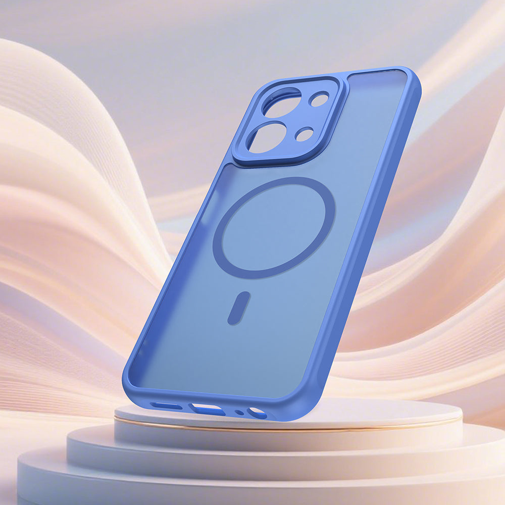 Калъф MagSafe за Xiaomi Redmi 15C 5G / 15C 4G, Techsuit, HaloFrost II, Син