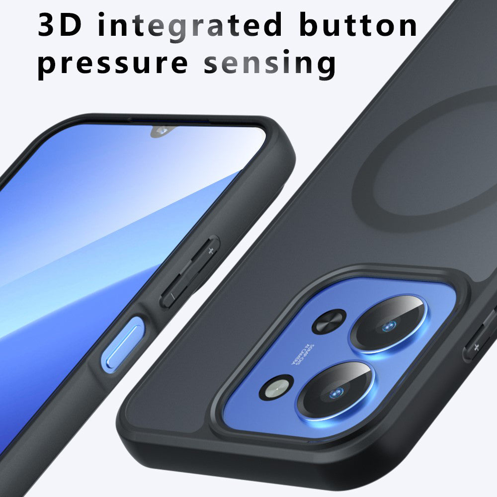 Калъф MagSafe за Xiaomi Redmi 15C 5G / 15C 4G, Techsuit, PureFrost, Сатенено черен